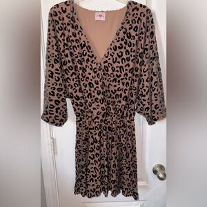 Buddy Love Cheetah Print Dress Size M